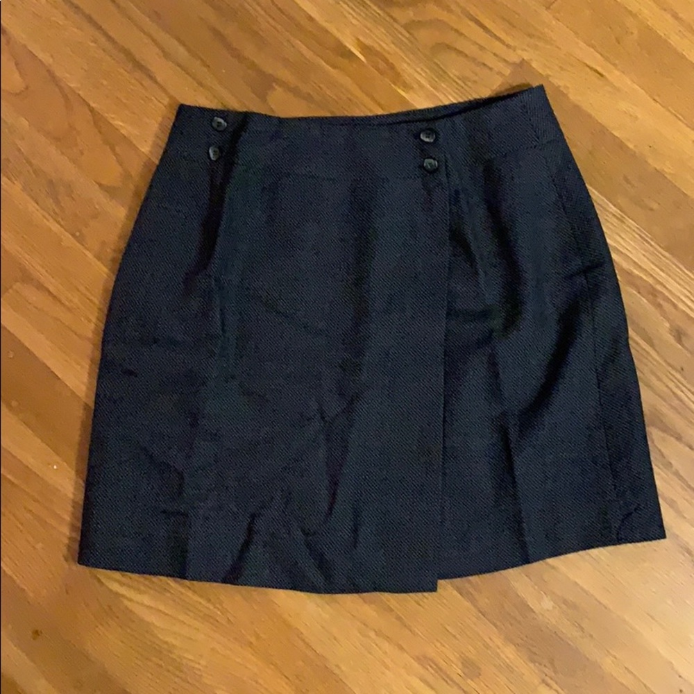 Alain Gerard 100% Wool Wrap Mini Skirt